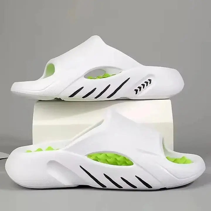 MunaWear - Sandals & Slides - Caden – Comfortable Indoor Outdoor Sandals with Soft Cushioned Footbed for Men - 