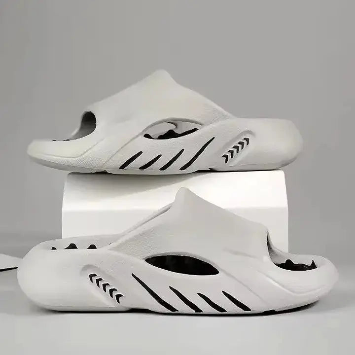 MunaWear - Sandals & Slides - Caden – Comfortable Indoor Outdoor Sandals with Soft Cushioned Footbed for Men - 