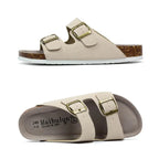 MunaWear  Sandals & Slides  Ethan – High-Quality Unisex Two-Buckle Casual Slides for Indoor & Outdoor Comfort