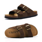 MunaWear  Sandals & Slides  Ethan – High-Quality Unisex Two-Buckle Casual Slides for Indoor & Outdoor Comfort