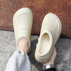 MunaWear - Sandals & Slides - Marlow – Waterproof Winter Cotton Slippers for Men and Women, Cozy Indoor Slip-On Garden Shoes - 