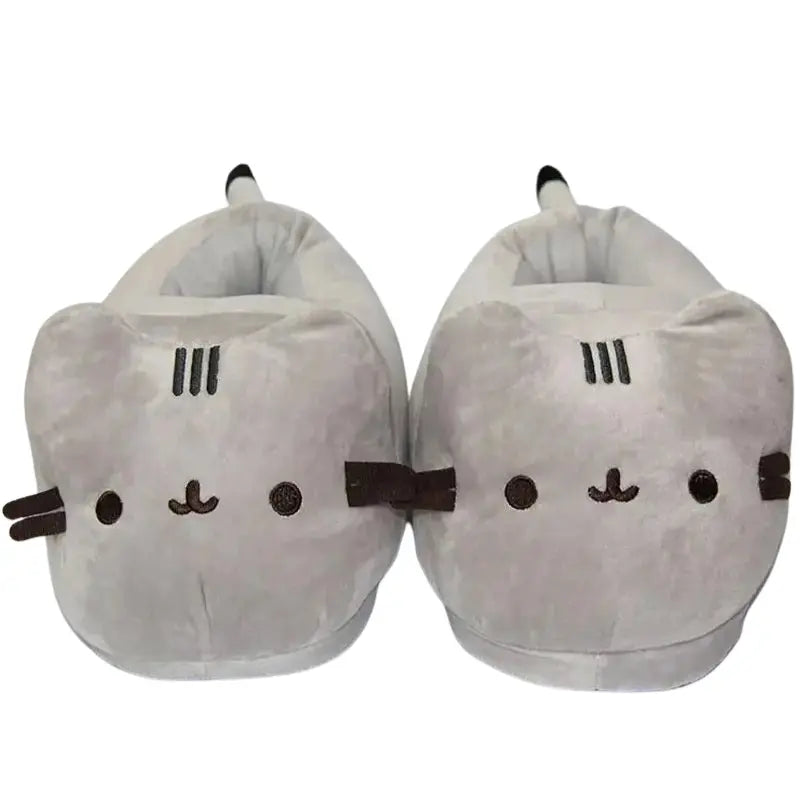 MunaWear - Sandals & Slides - Mochi – Plush Cartoon Cat Slippers for Cozy Indoor Comfort and Fun Footwear - 