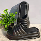 MunaWear - Sandals & Slides - Nia – Womens Chunky Platform Slippers with Open Toe and Non-Slip Sole for All-Day Comfort - 