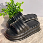 MunaWear - Sandals & Slides - Nia – Womens Chunky Platform Slippers with Open Toe and Non-Slip Sole for All-Day Comfort - 