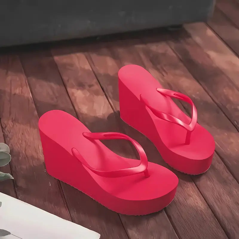 MunaWear - Sandals & Slides - Solara Wedge Sandals – Stylish Women’s Flip Flops & Platform Summer Slides - 