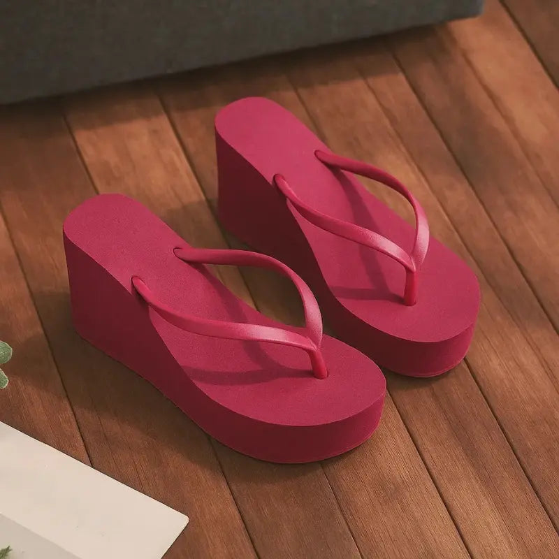 MunaWear - Sandals & Slides - Solara Wedge Sandals – Stylish Women’s Flip Flops & Platform Summer Slides - 