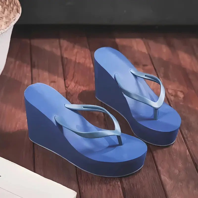MunaWear - Sandals & Slides - Solara Wedge Sandals – Stylish Women’s Flip Flops & Platform Summer Slides - 