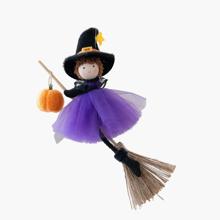 Halloween Witch Dolls – Charming European Style Hanging Decorations for Kids 6