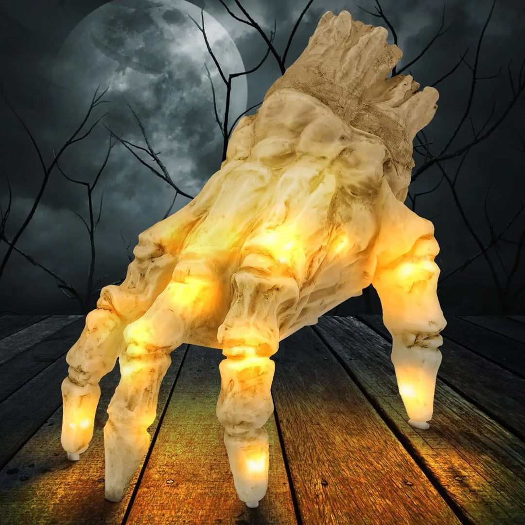 Creepy Halloween Zombie Hand Decoration – Bright Electric Prop for Spooky Parties 4