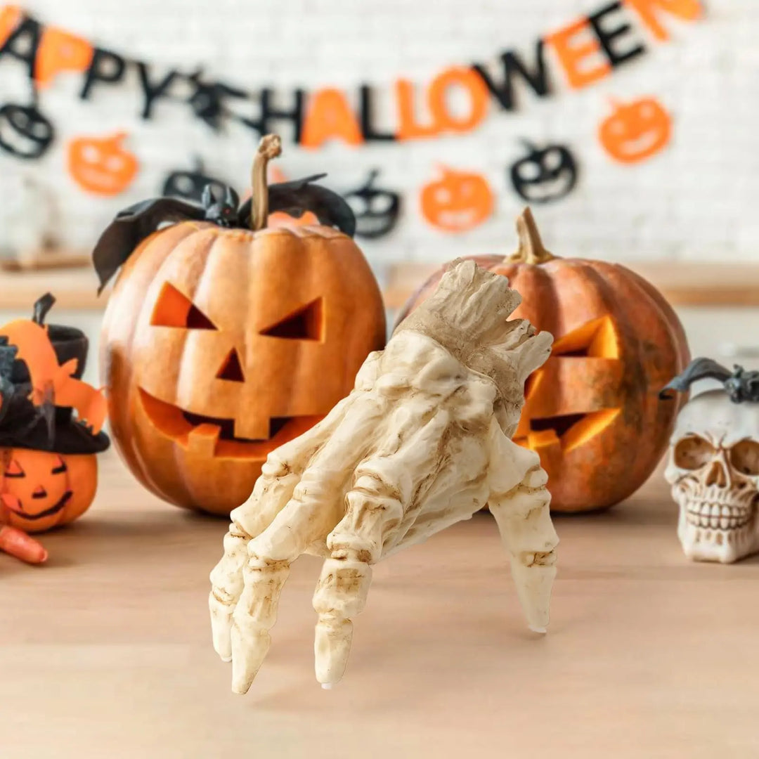 Creepy Halloween Zombie Hand Decoration – Bright Electric Prop for Spooky Parties 5