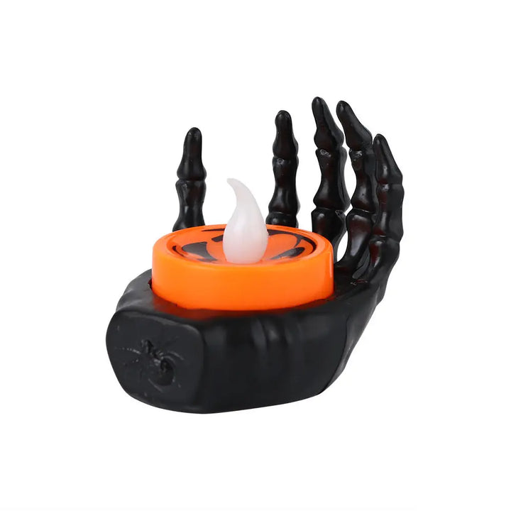 Halloween Skeleton Hand LED Tealight – Creepy Table Decoration for Spooky Parties 6
