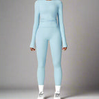 MunaWear  Sets  Amber - Stylish And Comfortable Long Sleeve Yoga Set With Leggings