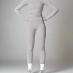 MunaWear  Sets  Amber - Stylish And Comfortable Long Sleeve Yoga Set With Leggings