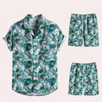 Amedeo – Men's Hawaiian Short Set with Lightweight Shirt & Shorts, Perfect for Summer Vacations | Sizes S-L 2