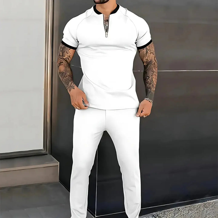 MunaWear - Sets - Brady – Slim-Fit Casual Summer Set with Quick-Drying Fabric & Breathable Design - 