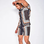 Ethan – Luxe Two-Piece Summer Set with Print, Short Sleeves & Shorts Size S-3XL 6