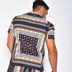 Ethan – Luxe Two-Piece Summer Set with Print, Short Sleeves & Shorts Size S-3XL 8