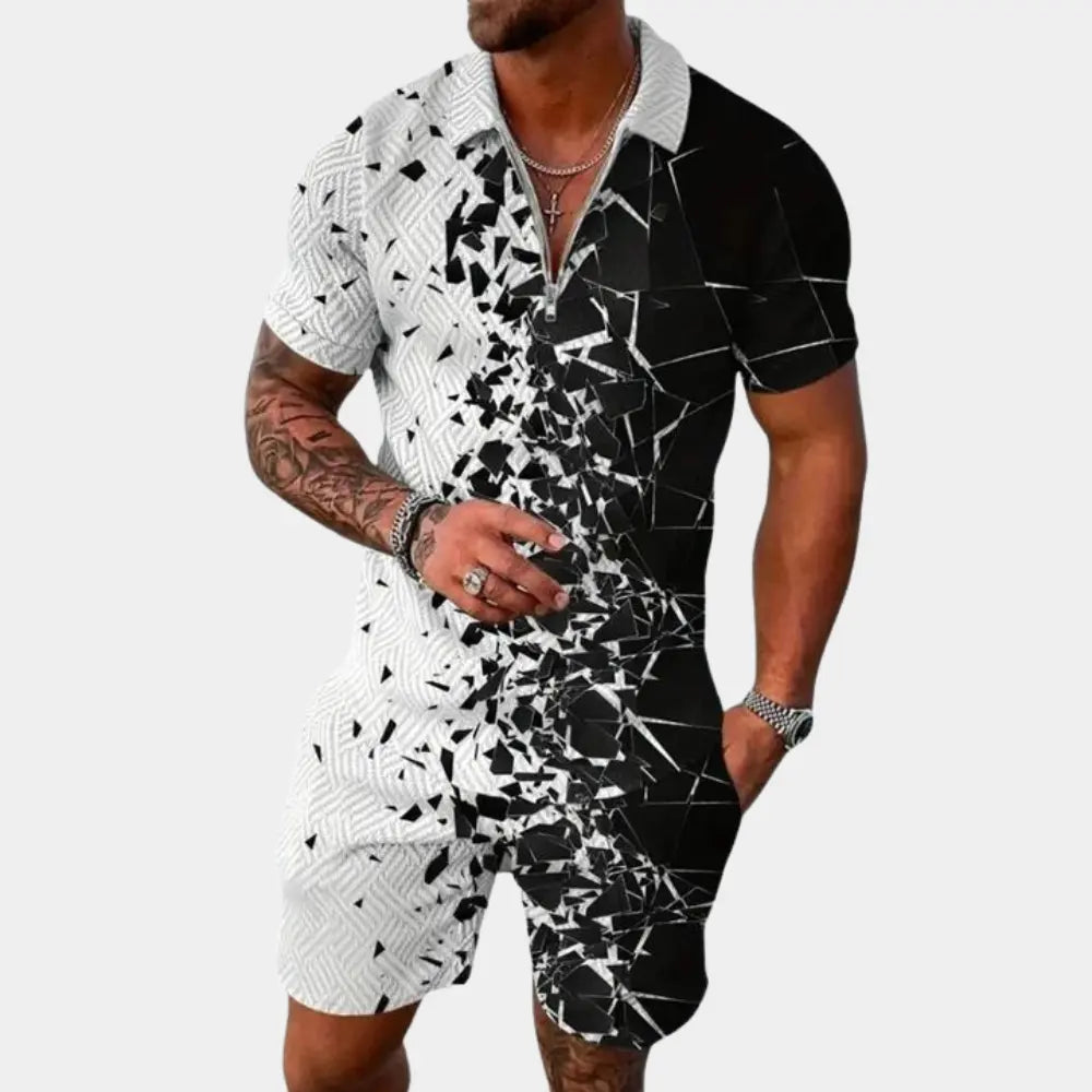 Ethan – Men's Summer Set with Stylish Polo and Shorts for Ultimate Comfort Size S-XL 1