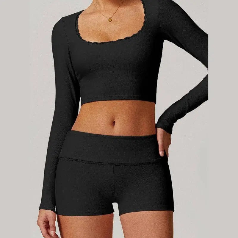 MunaWear  Sets  Jasmine - Stylish High-Waisted Yoga Set for the Modern Fitness Enthusiast