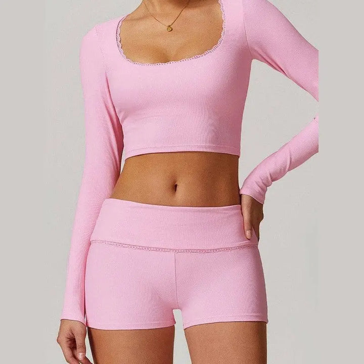 MunaWear  Sets  Jasmine - Stylish High-Waisted Yoga Set for the Modern Fitness Enthusiast