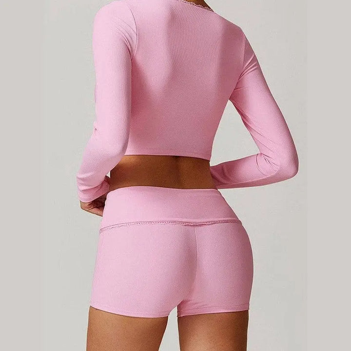 MunaWear  Sets  Jasmine - Stylish High-Waisted Yoga Set for the Modern Fitness Enthusiast