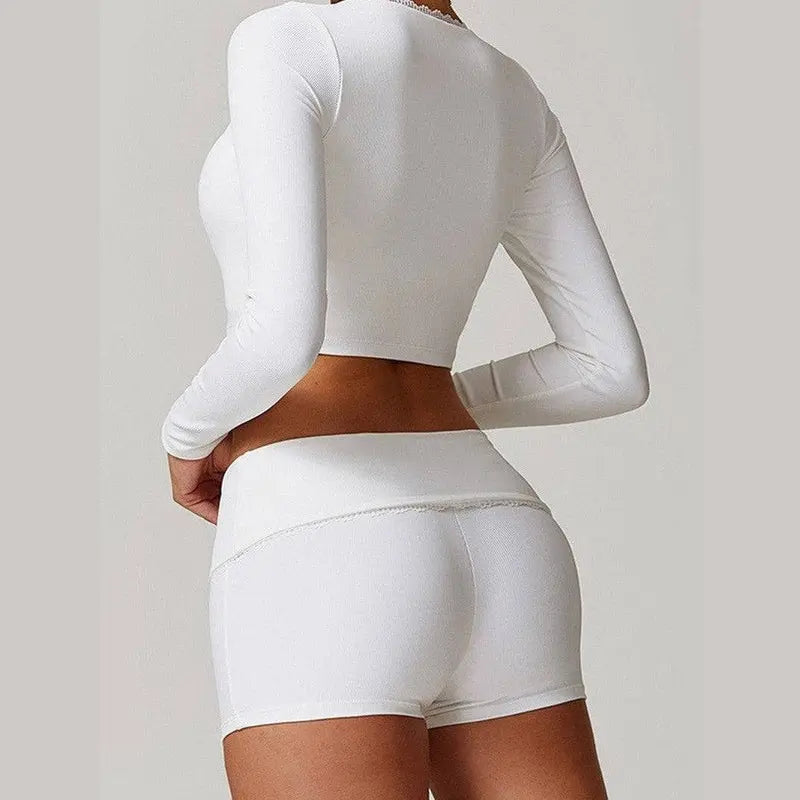 MunaWear  Sets  Jasmine - Stylish High-Waisted Yoga Set for the Modern Fitness Enthusiast