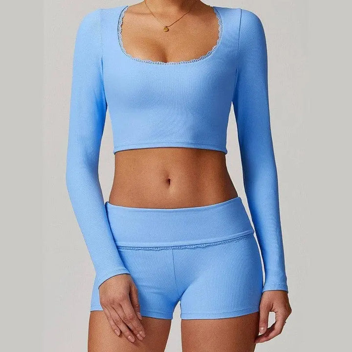 MunaWear  Sets  Jasmine - Stylish High-Waisted Yoga Set for the Modern Fitness Enthusiast