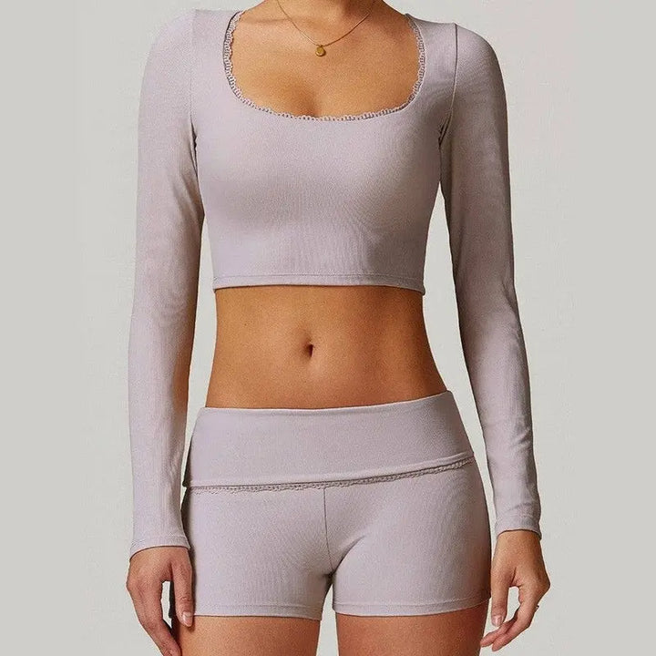 MunaWear  Sets  Jasmine - Stylish High-Waisted Yoga Set for the Modern Fitness Enthusiast