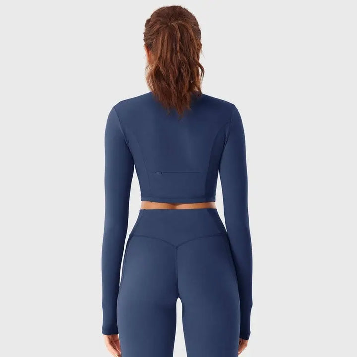 MunaWear  Sets  Lara - Chic Women's Activewear Set With Seamless Leggings And Cropped Top