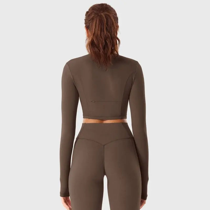 MunaWear  Sets  Lara - Chic Women's Activewear Set With Seamless Leggings And Cropped Top