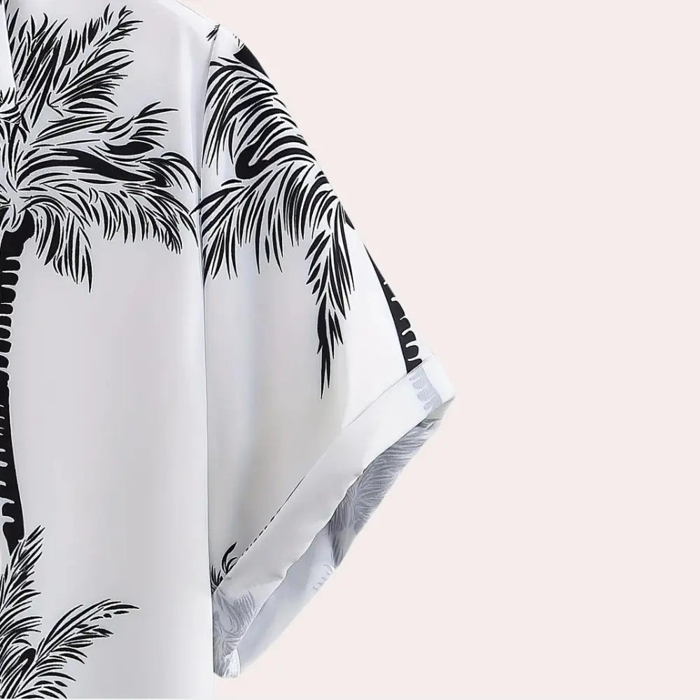 Lucas - Tropical Men's Set with Breezy Shirt & Matching Shorts, Sizes S-L 2