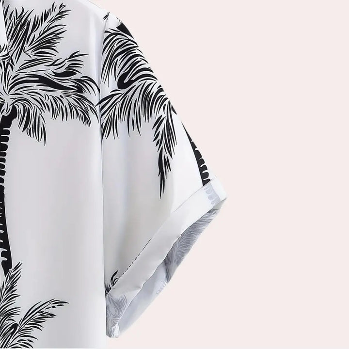 Lucas - Tropical Men's Set with Breezy Shirt & Matching Shorts, Sizes S-L 2