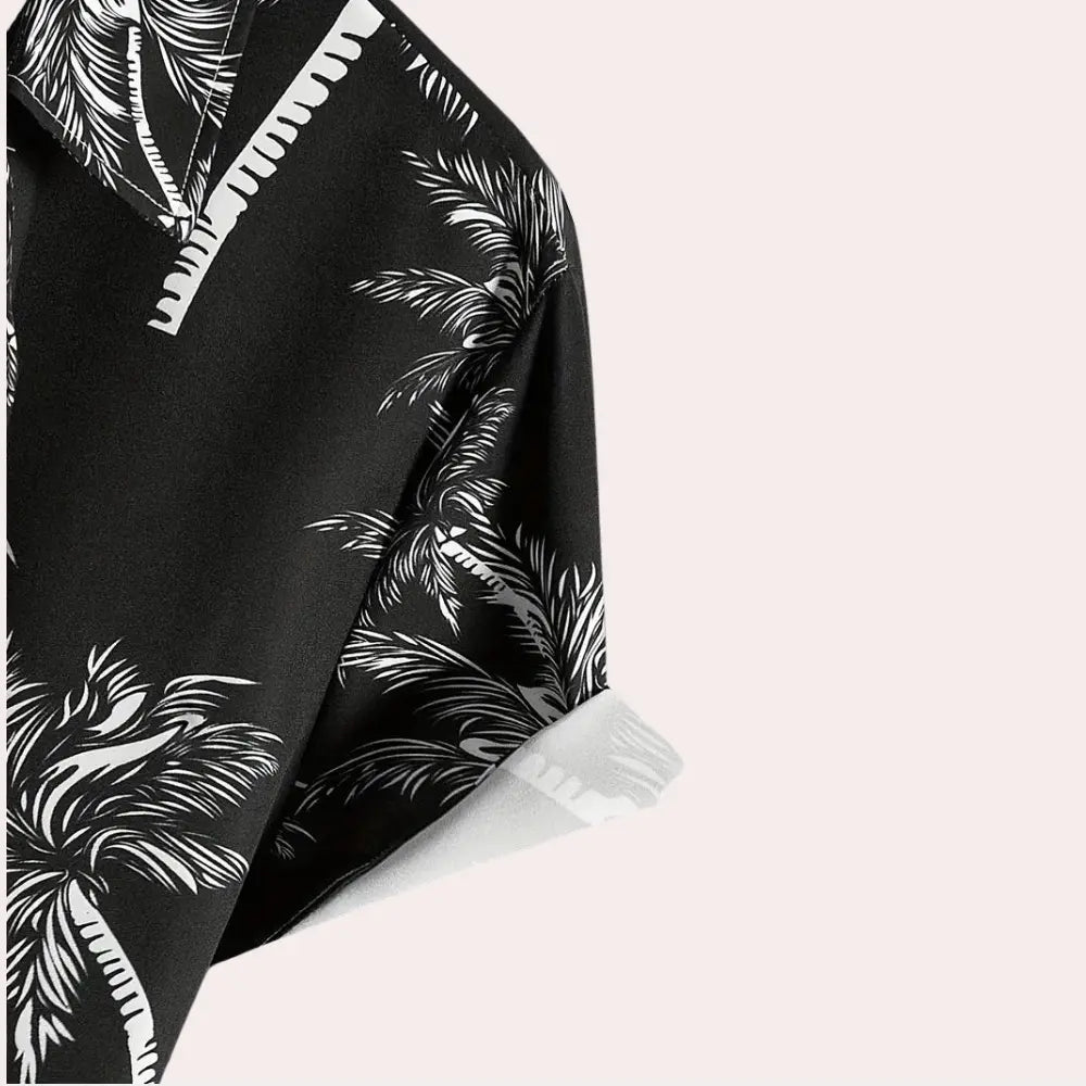 Lucas - Tropical Men's Set with Breezy Shirt & Matching Shorts, Sizes S-L 5