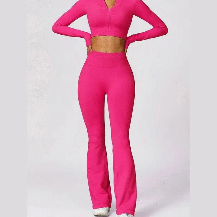 MunaWear  Sets  Mia - Stylish Fitness Jacket And Leggings Set Perfect For Yoga And Padel