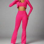 MunaWear  Sets  Mia - Stylish Fitness Jacket And Leggings Set Perfect For Yoga And Padel