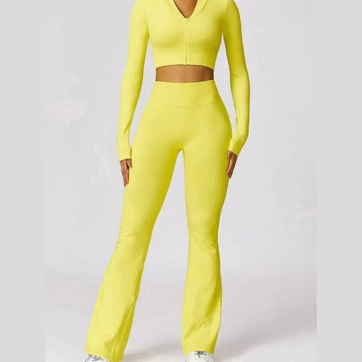 MunaWear  Sets  Mia - Stylish Fitness Jacket And Leggings Set Perfect For Yoga And Padel