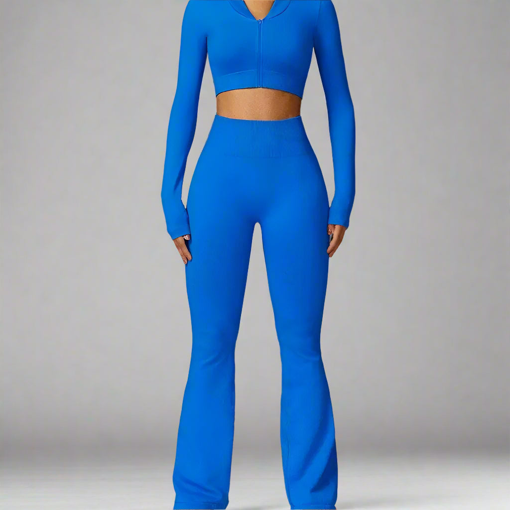 MunaWear  Sets  Mia - Stylish Fitness Jacket And Leggings Set Perfect For Yoga And Padel