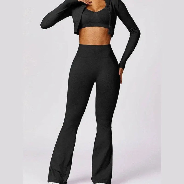 MunaWear  Sets  Mia - Stylish Fitness Jacket And Leggings Set Perfect For Yoga And Padel