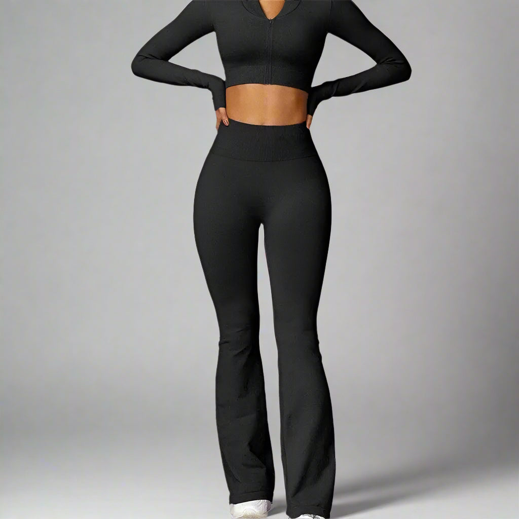 MunaWear  Sets  Mia - Stylish Fitness Jacket And Leggings Set Perfect For Yoga And Padel