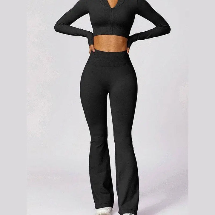 MunaWear  Sets  Mia - Stylish Fitness Jacket And Leggings Set Perfect For Yoga And Padel