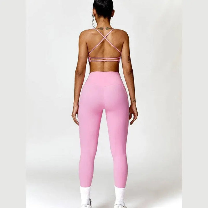 MunaWear  Sets  Mila - Trendy Triangle Yoga & Fitness Set for Peak Performance