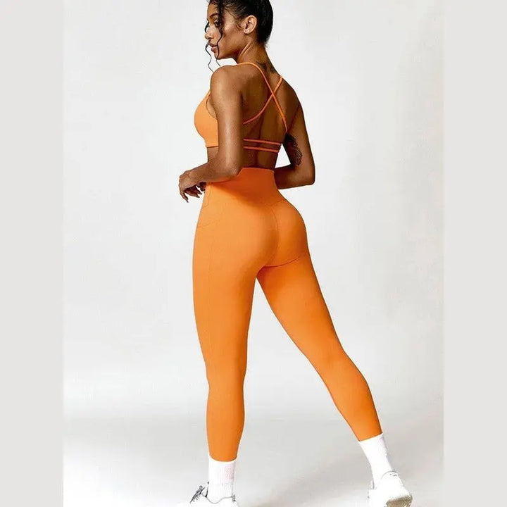 MunaWear  Sets  Mila - Trendy Triangle Yoga & Fitness Set for Peak Performance