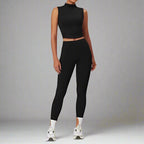 MunaWear  Sets  Talia - Stylish Two-Piece Workout Set Featuring Leggings And Sleeveless Top