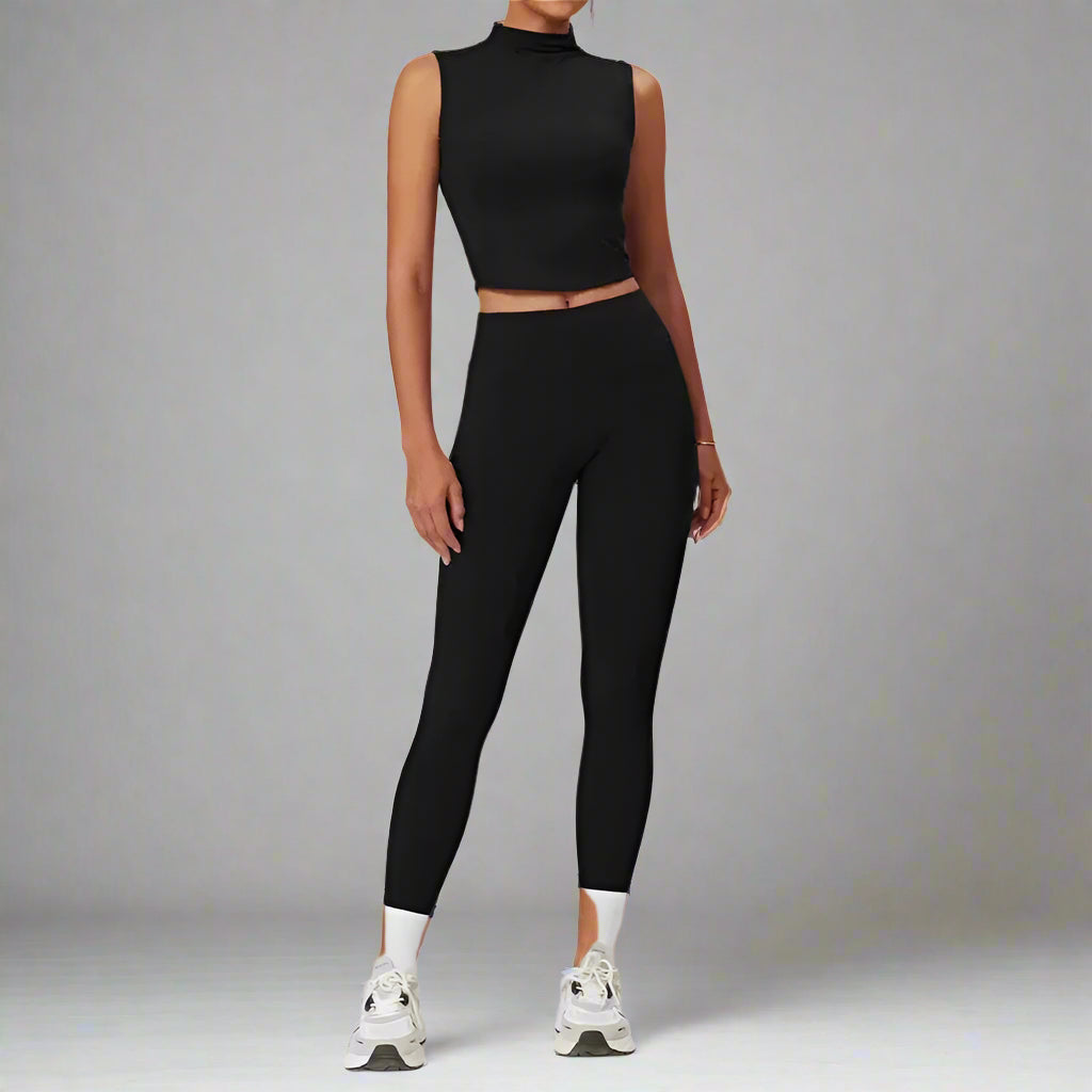 MunaWear  Sets  Talia - Stylish Two-Piece Workout Set Featuring Leggings And Sleeveless Top