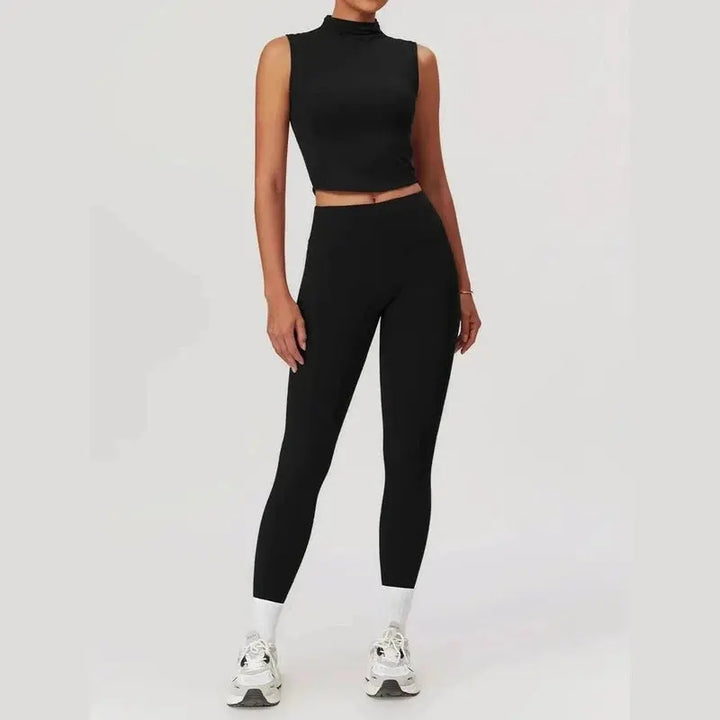 MunaWear  Sets  Talia - Stylish Two-Piece Workout Set Featuring Leggings And Sleeveless Top