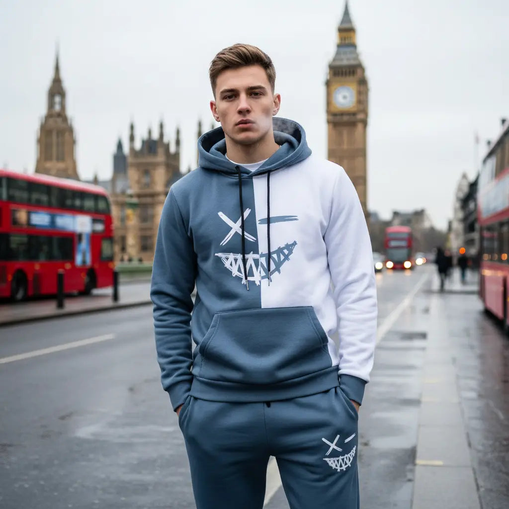 MunaWear - Sets - Zane – Stylish Two-Piece Comfort Set for Men, Hoodie & Pants - 