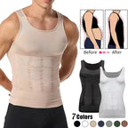 Brent – Slimming Body Shaper Vest for Men with Back Support & Compression Fit