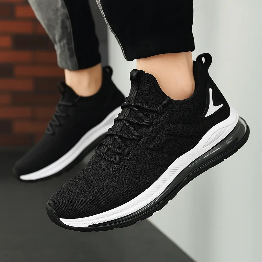 MunaWear - Shoes - Caden – Breathable Men's Running Shoes With Air Cushion For Casual Comfort And Performance - 