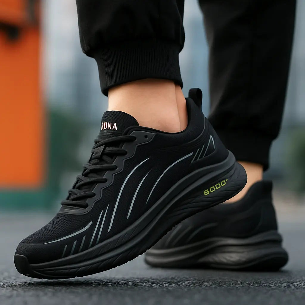 MunaWear  Shoes  Evan – Unisex Ultra-Lightweight Shock Absorbing Running Shoes with Non-Slip Outsole & Reflective Feature 