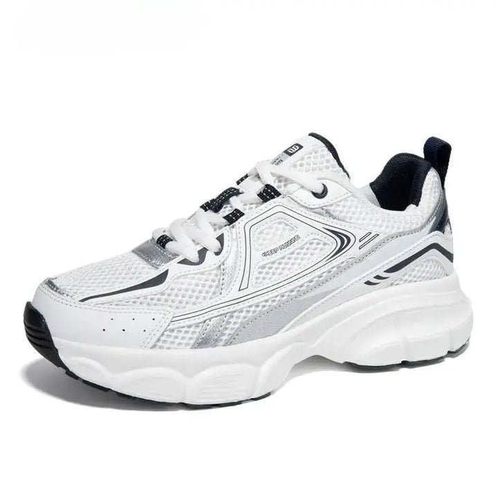 MunaWear  Shoes  Kaia – White Women's Trainers with Lightweight Breathable Design & Anti-Slip Sole for Outdoor Jogging 